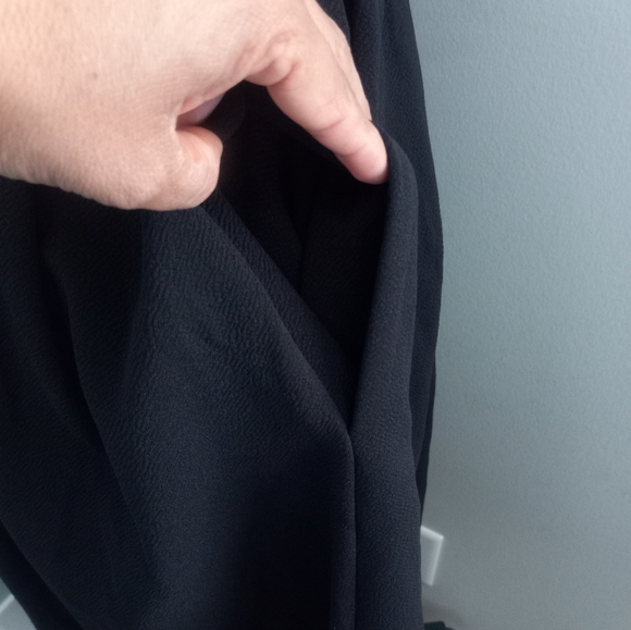 LULAROE Amelia Black & White Colorblock Pleated Dress, Size Small - Picture 9 of 12